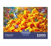 Fromage délicieux Puzzle 1000 Piece pour Adultes Et Adolescents Âgés De 14 Ans Et Plus, Jeu De Défi Intellectuel Puzzles 70x50cm/1000pcs