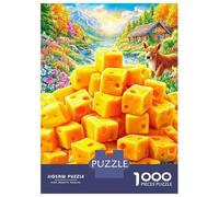 Fromage délicieux Puzzle 1000 Pièces pour Adults Et Enfants, Jeu De Défi Intellectuel Puzzles70x50cm/1000pcs