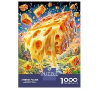 Fromage délicieux Puzzle 1000 Pièces, Puzzles Difficiles, Adaptés Aux Adultes Et Aux Enfants, Jeu De Défi Intellectuel 38x26cm/1000pcs