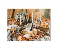 Fromage et vin, la Combinaison Parfaite，Puzzle 1000 Pièces en Papier Divertissement Puzzles Jouets Très Difficile Adulte Et Adolescent Casual Jigsaw Puzzle Puzzle（50x70cm）-AC72