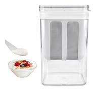 Fromage frais, passoire à yaourt avec couvercle, séparateur de lactosérum, tamis à filtre fin réutilisable, passoire à yaourt à mailles fines de 1100 ml, yaourtière pour lait, jus, accessoires de