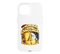 Fromage is My Language de Fabrication de Fromage drôle de Coque pour iPhone 15
