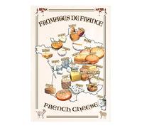 Fromages de France (Français) à fromage de cuisine Thé Serviette