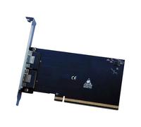 FROMCEO Adaptateur PCIe4.0 Ready X16 2 Ports SFF 8654 prenant en Les configurations GPU à Bande passante élevée, Lien de Carte visuelle Externe