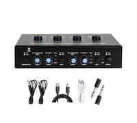 FROMCEO Amplificateur auditif à sources multiples avec effet inversé et corps en métal durable pour utilisation en extérieur Kit amplificateur de microphone