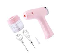 FROMCEO Batteur à œufs électrique en métal pour la cuisson avec poignée ergonomique en ABS - Outil de battement pratique