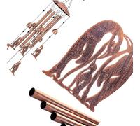 FROMCEO Cinq tons doux décoratifs vintage en métal pour améliorer la maison, le jardin, le porche, la terrasse, installation facile, pont de péage du vent