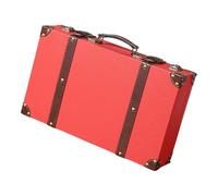 FROMCEO Coffre de rangement rétro classique avec coins renforcés - Design sans date - Deux tailles pour un emballage sécurisé et une présentation rétro