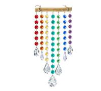 FROMCEO Décorations de jardin - Carillon à vent en cristal coloré - Attrape-soleil arc-en-ciel - Décorations de chambre à suspendre - Cadeaux de jardin - Commerce équitable