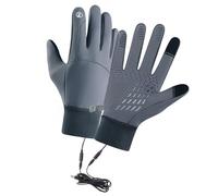 FROMCEO Gants chauffants USB rechargeables pour le cyclisme par temps froid, isolation thermique, coupe-vent, écran tactile, gants thermiques réglables