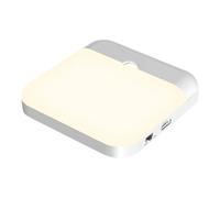 FROMCEO Lampe LED rechargeable par USB - Détecteur de mouvement - Applique murale pour armoire, escalier, cuisine, chambre à coucher, cuisine, escalier, couloir, armoire