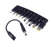 FROMCEO Lot de 10 adaptateurs USB C vers CC 5,5 x 2,1 mm 60 W à charge rapide pour ordinateur portable, appareil photo, routeur, chargeurs USB de type C femelle vers convertisseur d'alimentation