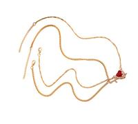 FROMCEO Lot de 2 colliers élégants en alliage avec pendentif en forme de flèches en forme de cœur pour un usage quotidien et une fête, cadeau d'anniversaire, taille unique, Comme décrit, Comme décrit.