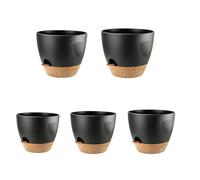 FROMCEO Lot de 5 cultivateurs d'intérieur avec structure d'irrigation d'identité Plan d'effluent amélioré Boîtes fines en polystyrène permanent avec cavités d'effluent