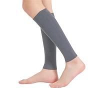 FROMCEO Manchons de mollet réglables et chauds, équipement de course d'hiver, absorbant, respirant, protège-jambes pour activités de plein air, tissu doux, jambières de sport, gris foncé, L