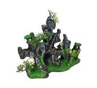 FROMCEO Mountain Views Décoration d'aquariums rocailleux qui met en valeur les aquariums avec une grotte naturelle cachée et des décors paysagers réalistes