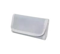 FROMCEO Organiseur compact multi-poches pour voyageurs hommes femmes stockage sécurisé passeports cartes pièces de monnaie accessoires fermeture éclair enveloppe compacte argent, gris, Beauté de masse