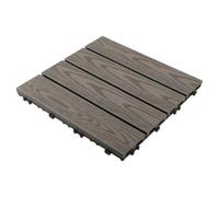 FROMCEO Planche de terrasse en composite texturé aspect bois - Grains de bois concaténés - Pour véranda, cour, terrasses de jardin imperméabilisées