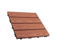 FROMCEO Planche de terrasse en composite texturé aspect bois - Grains de bois concaténés - Pour véranda, cour, terrasses de jardin imperméabilisées