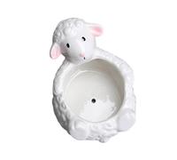 FROMCEO Pot de fleurs décoratif en faïence avec trou d'effluent pour la croissance des plantes, la maison, le jardin, adorable céramique