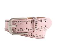 FROMCEO Punk Styles Ceinture réglable en PU avec rivets cloutés pour tenues décontractées et rocker, style punk rock gothique, a, taille unique