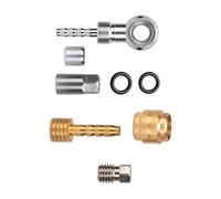 FROMCEO Raccord de tuyau hydraulique professionnel en acier inoxydable, adaptateurs de tuyau de frein à disque, accessoires de vélo, connecteur d'extrémité de câble de vélo, ensemble banjo