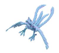 FROMCEO Sculpture de phœnix imprimée en 3D avec aile articulée articulée et articulée articulée et articulée, décoration pour la maison, le bureau, modèle de phénix articulé mobile