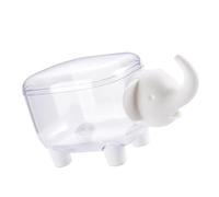 FROMCEO Support hygiénique pour cotons-tiges avec housse de protection, solution de rangement transparente pour la maison, la clinique, récipient hygiénique pour cotons-tiges avec couvercle
