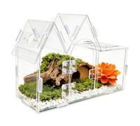 FROMCEO Terrarium en acrylique pour reptiles avec vue panoramique à 360 degrés