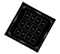 FROMCEO Tissu de lecture portable lavable en velours mystique, tapis de rituel durable pour cérémonies de divination, méditations spirituelles, sets de table