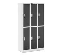 Fromm & Starck Armoire vestiaire - 6 compartiments - Coloris gris STAR_MCAB_15