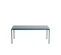 FROMME Table Rectangulaire 90x180 Bleu Océan