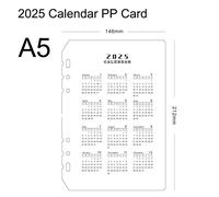 Fromthenon-Calendrier 2025 À 6 Trous,Journal Du Cuir Chevelu,Licence,Carnet De Voyage,Accessoires,Fournitures De Papeterie De Bureau -A5 2025 Pp