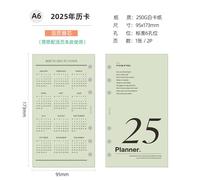 Fromthenon-Calendrier 2025 À 6 Trous,Journal Du Cuir Chevelu,Licence,Carnet De Voyage,Accessoires,Fournitures De Papeterie De Bureau -A6 2025