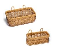 FRONDENT 2 Pièces Paniers Pour Étagères,Paniers De Bain Suspendus,Plateaux De Salle De Bain,Convient Pour Ranger Les Cosmétiques, Le Distributeur De Savon Liquide Et Serviteurs De Douche(Jaune-Moyen)