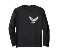 Front & Back Holy Spirit Dove Christian Faith Galates 5:16 Manche Longue