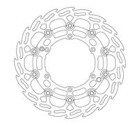 Front Brake Disk Flame Floating for optimal cooling and resistance -...