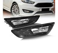 Front Bumper Grille Driving Fog Lights Fit for Ford Focus 2015-2018 DRL Driving Light Frame Decoration Fog Light Bumper