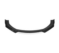 Front Bumper Lip Spoiler Kit Universel, Partie Aérodynamique, Fini Glossy Black White - Améliore La Force Descendante, Optimise La Stabilité, Adapté pour Modification Automobile (Style Fibre de