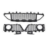 Front Bumper Lower Center Grille + Fog Light Grille Fit for BMW 3 Series F30 F31 LCI M-Sport 2011+ #8068124 51118068124 Fog Light Bumper (Color : Color B)