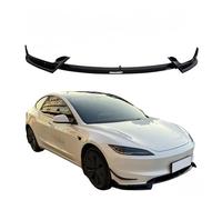 Front Bumper Splitter Spoiler Lip For Tesla Highland Model 3 2024 Matte Black Carbon Look Guard Protector Exterior Accessories couverture de pare-chocs avant(Carbon Fiber Look)