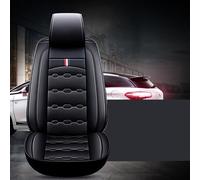 Front Car Fit 5/7 Seat Cover imperméable à l'eau Dustproof PU tapis de protection en cuir - Rouge