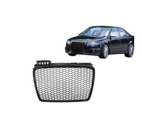 Front Central Calandre Grille Pour Audi A4 B7 2004-2008 RS4 Piano Noir