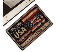 Front Door Mat, Non Slip Welcome Rug, Fade Resistant 250th Theme Entry Carpet 80x50cm Outdoor Indoor Use for Home Living Room Kitchen Garage Basement Apartment Workplace Floor Decor Mat