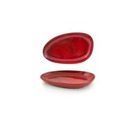 Front of the House SPT056RDP20 FOH, plaque de four ovale, 3,8 cm de hauteur, 22,9 cm de largeur, 35,6 cm de longueur, Chili