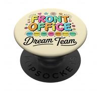 Front Office Squad Dream Team, Enseignants Amusants pour la rentrée Scolaire PopSockets PopGrip Adhésif