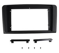 Front Panel Frame For Mercede for Benz In-Dash Mounting Frames | for Ml W164 2006-2010 ABS plastic Gloss Black/Matte Black 9"screen Stereo Panel Player Bezel(Matte Black)