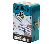 Front Porch Classics | Ensemble de 12 dominos pois color s doubles Bo te de rangement de voyage emporter 2 8 joueurs de 8 99 ans