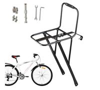 Front Rack - Mountain Bike Holder Bracket for Storage Basket and Bag, Cycling Accessory for Cruiser, Dirt, Road Bikes, Daily Commuting, Travel, Biking, Long-Distance Adventures