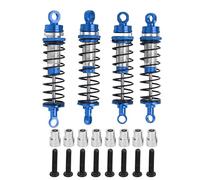 Front Rear Shock Absorbers Aluminum Alloy High Performance Shock Dampers for RC Car Upgrade Stability and Vibration Control for Latrax Teton 1/18 Model 66mm Length 60mm Hole to (Blue)